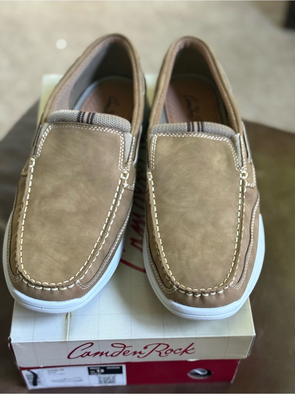 Men's Slip-On Loafers in Tan